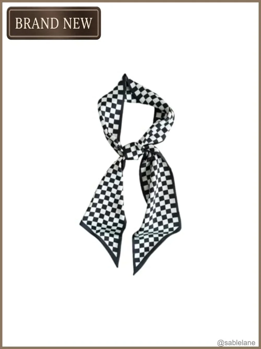 Silk Feeling Satin Head Scarf Square Long Scarves for Women Hair Accessories